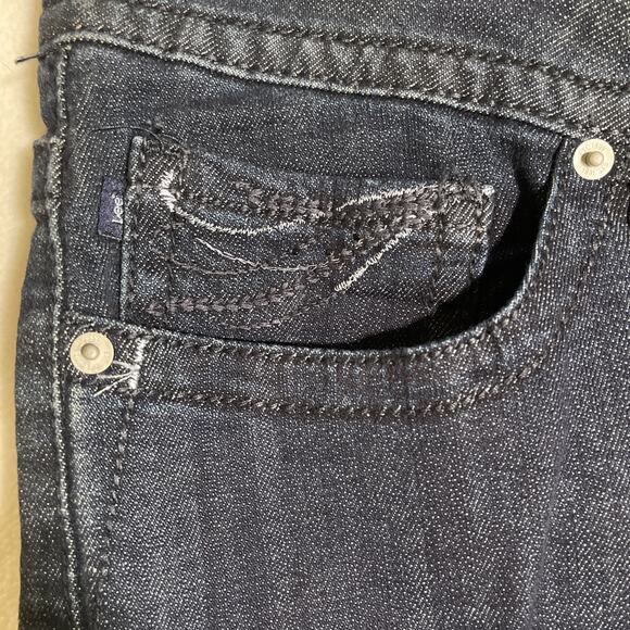 Lee Horizon Women’s Dark Wash Slender Secret Barely Bootcut Denim Jeans 16M NWT - Picture 4 of 11